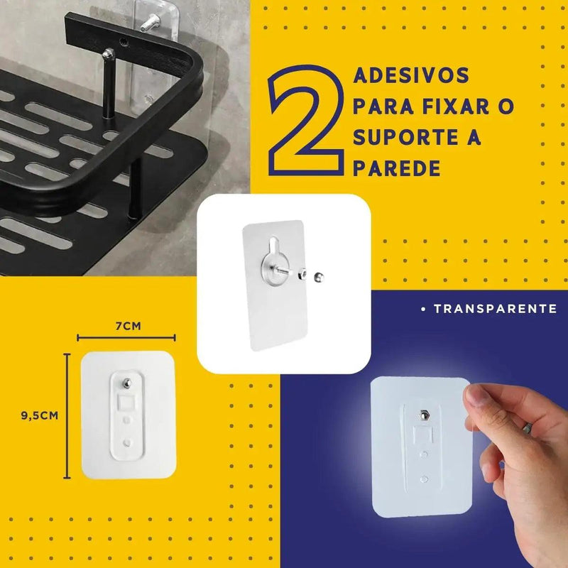 Suporte de Canto para Shampoo e Sabonetes - SmartClean