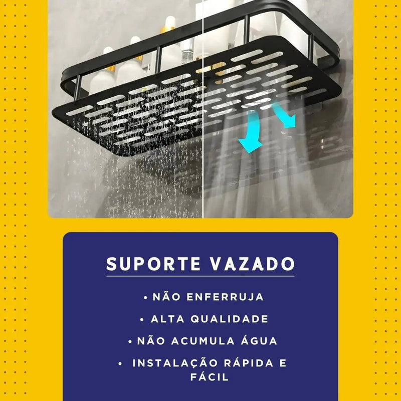 Suporte de Canto para Shampoo e Sabonetes - SmartClean