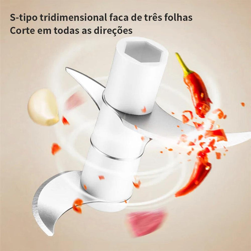 Mini Triturador Recarregável 3 em 1 - SmartChop USB