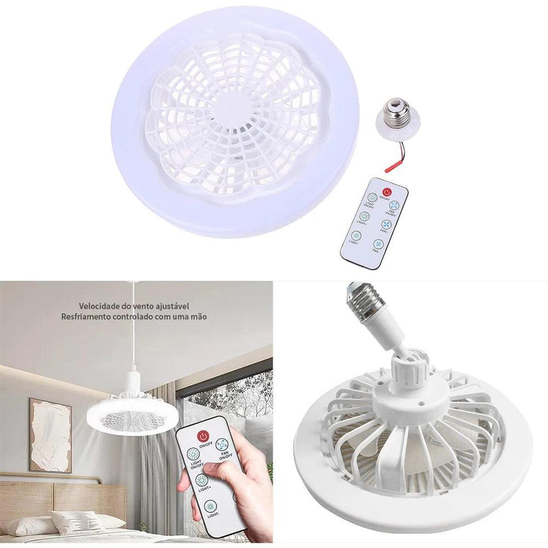 Ventilador de Teto com Lâmpada LED e Controle Remoto - AirLight