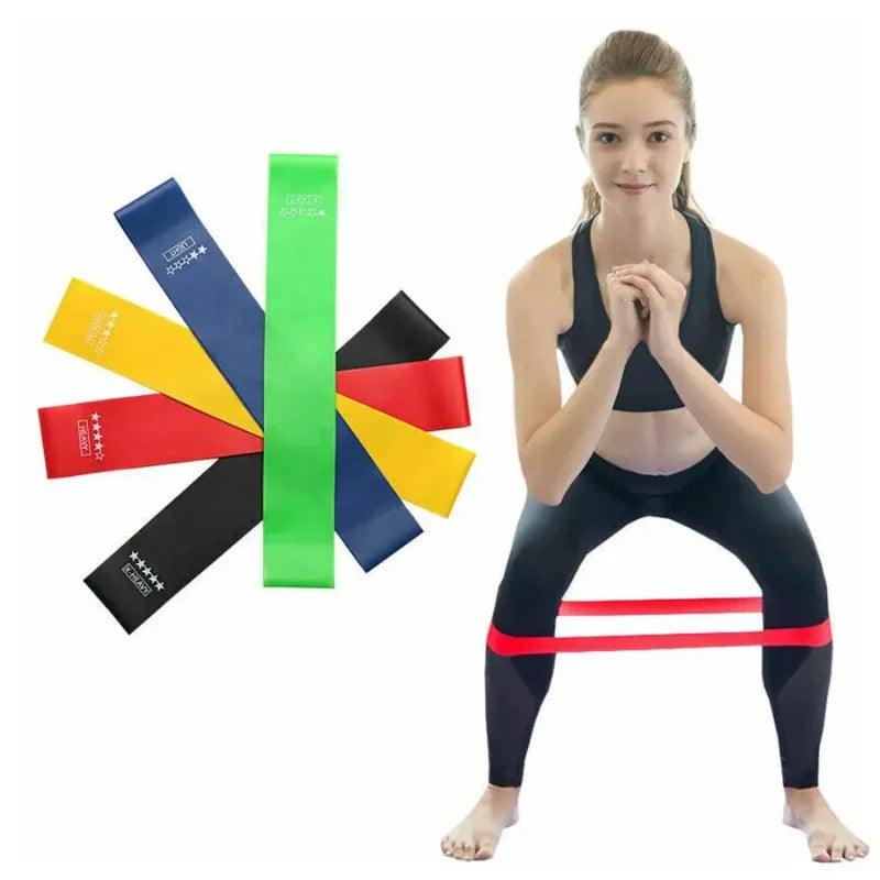 Kit com 5 Mini Faixas Elásticas para Treino e Mobilidade - FlexBands 5X