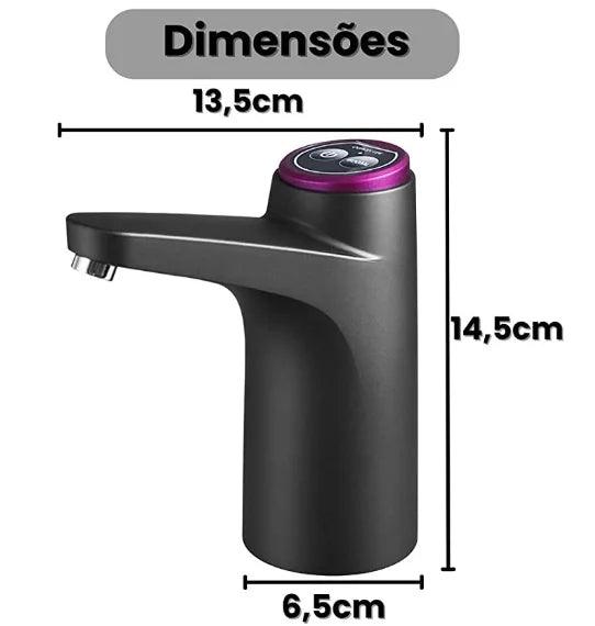 Dispenser de Água Elétrico Recarregável USB - HydraFlow Pro