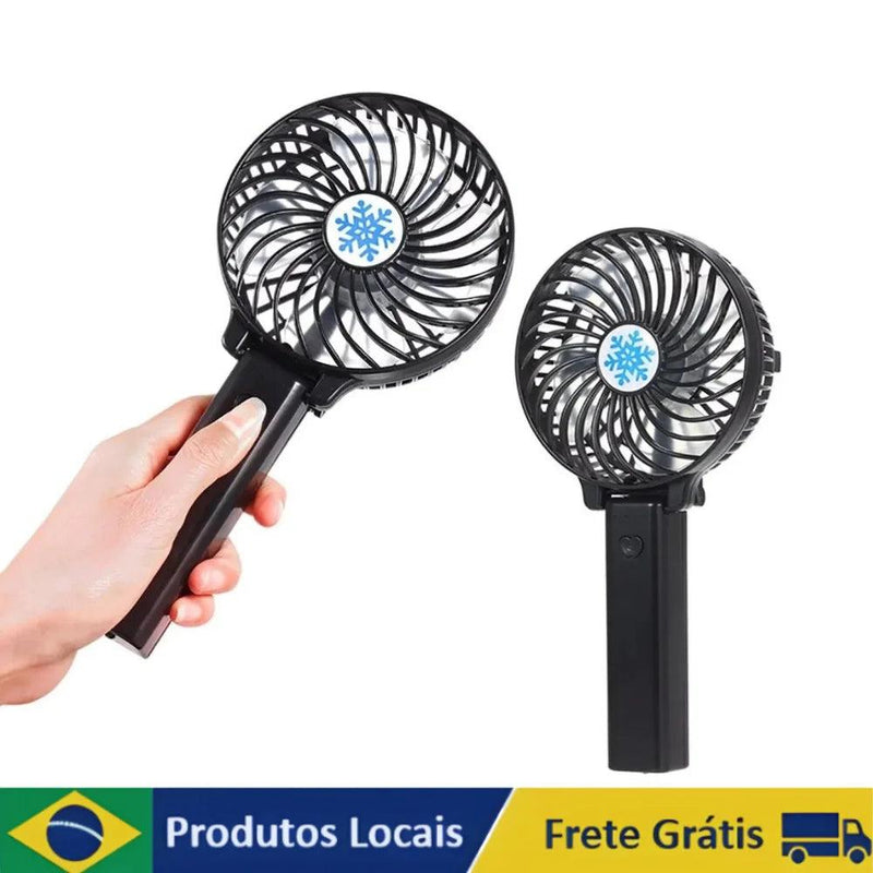 Mini Ventilador Portátil Dobrável com Recarregável Conexão USB – BreezeFold USB