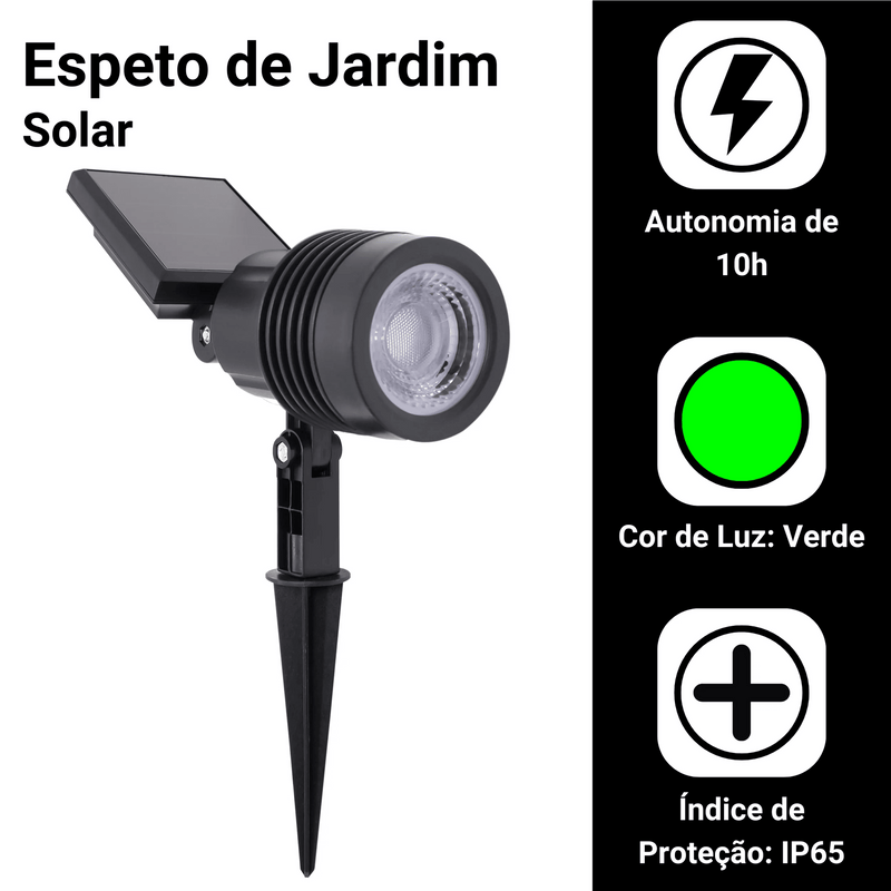 Luminária Solar Spot Para Jardim - LumiGarden