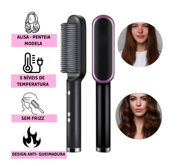 SmoothStyle Pro – Escova Alisadora Elétrica Bivolt