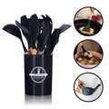 Kit de Utensílios de Silicone e Cabo de Madeira - GourmetTouch 12X