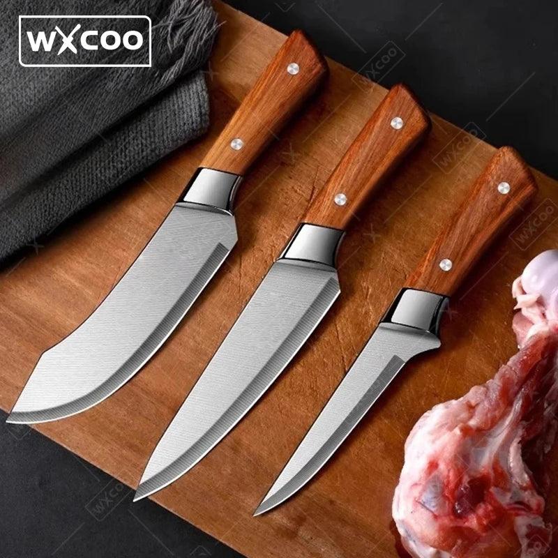 Conjunto de Facas Japonesas para Cortes de Carne - Samurai Butcher