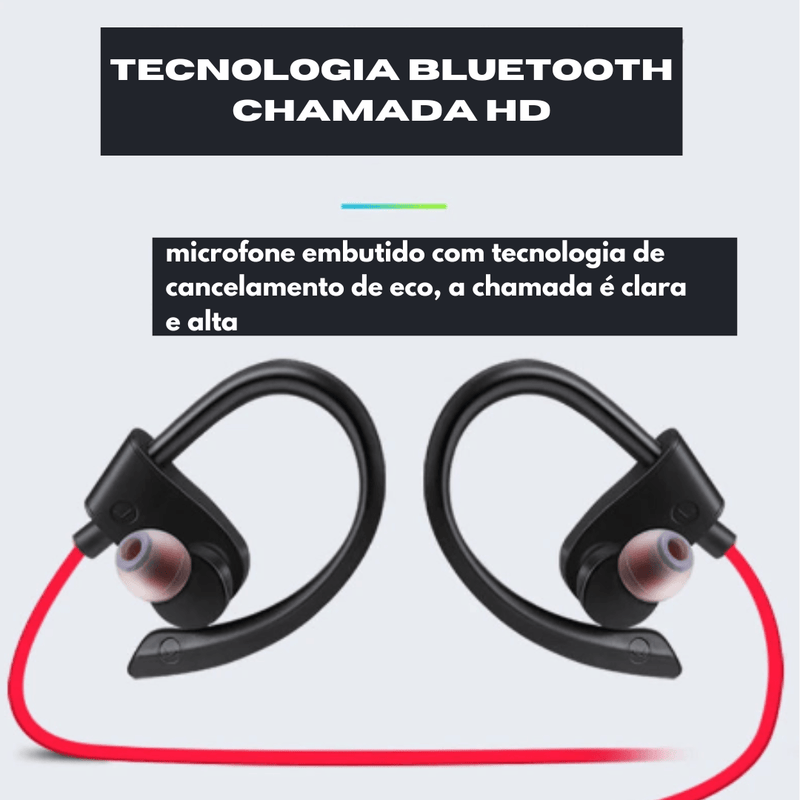 Fone de Ouvido Bluetooth Sem Fio à Prova d'Água para Esportes - AquaBeats Pro